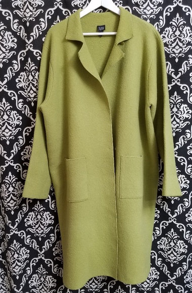 boiled wool sweater coat